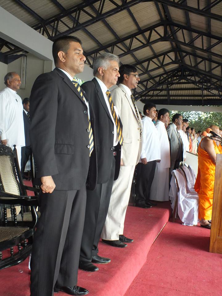 Dinesh Gunawardena is a classmate of Wickremesinghe at Royal College and recently participated at a ceremony held to pay tribute to the new Prime Minister and other Royalist Ministers at Royal College.